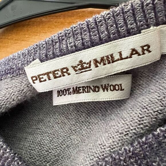 Peter Millar, 100% merino wool, long sleeve, V-neck, pull over sweater, size lar - Picture 3 of 7